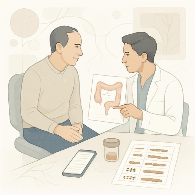 Como diferenciar de problemas benignos (hemorróidas, SII)